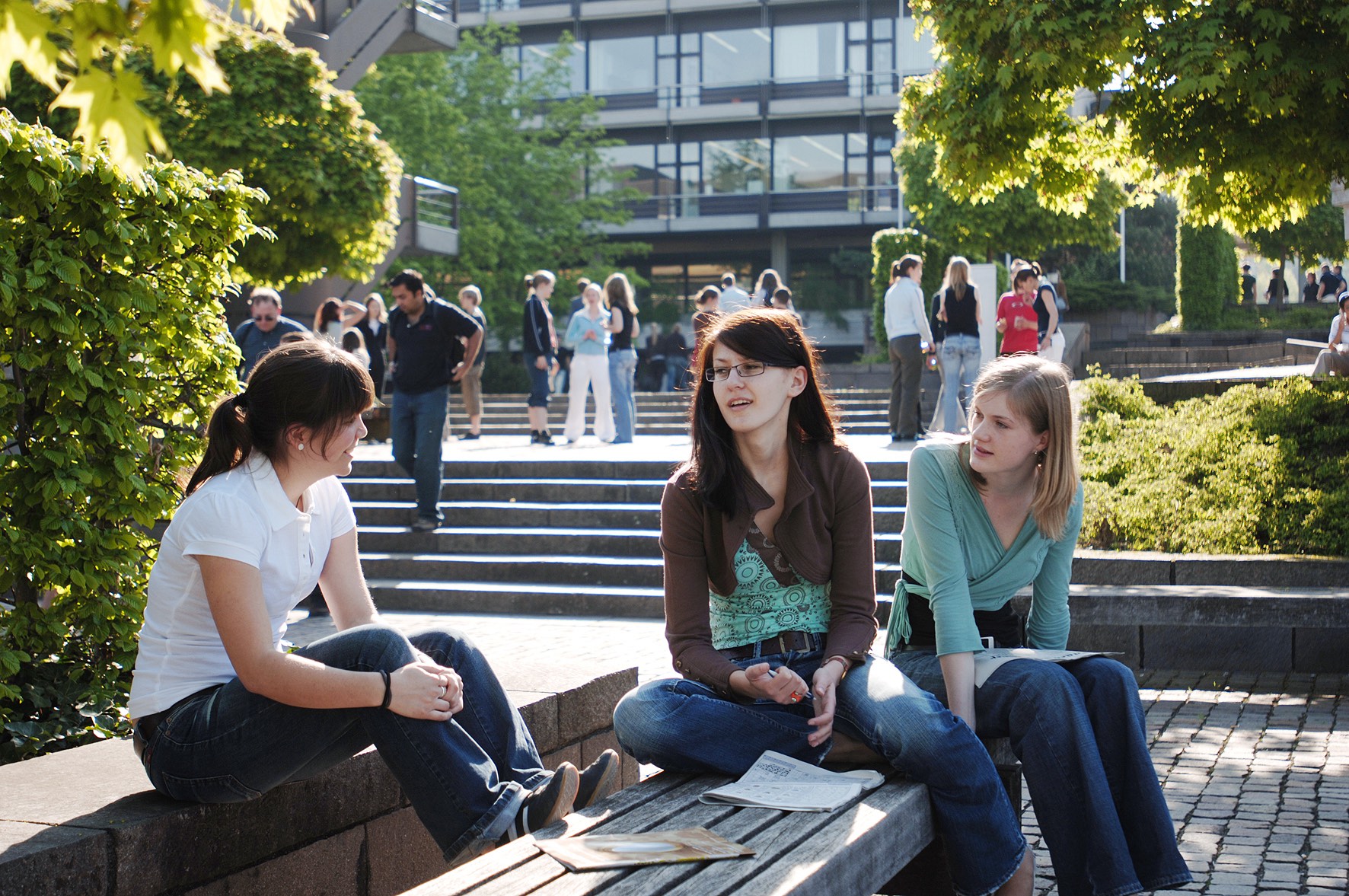 Students at Irchel Campus