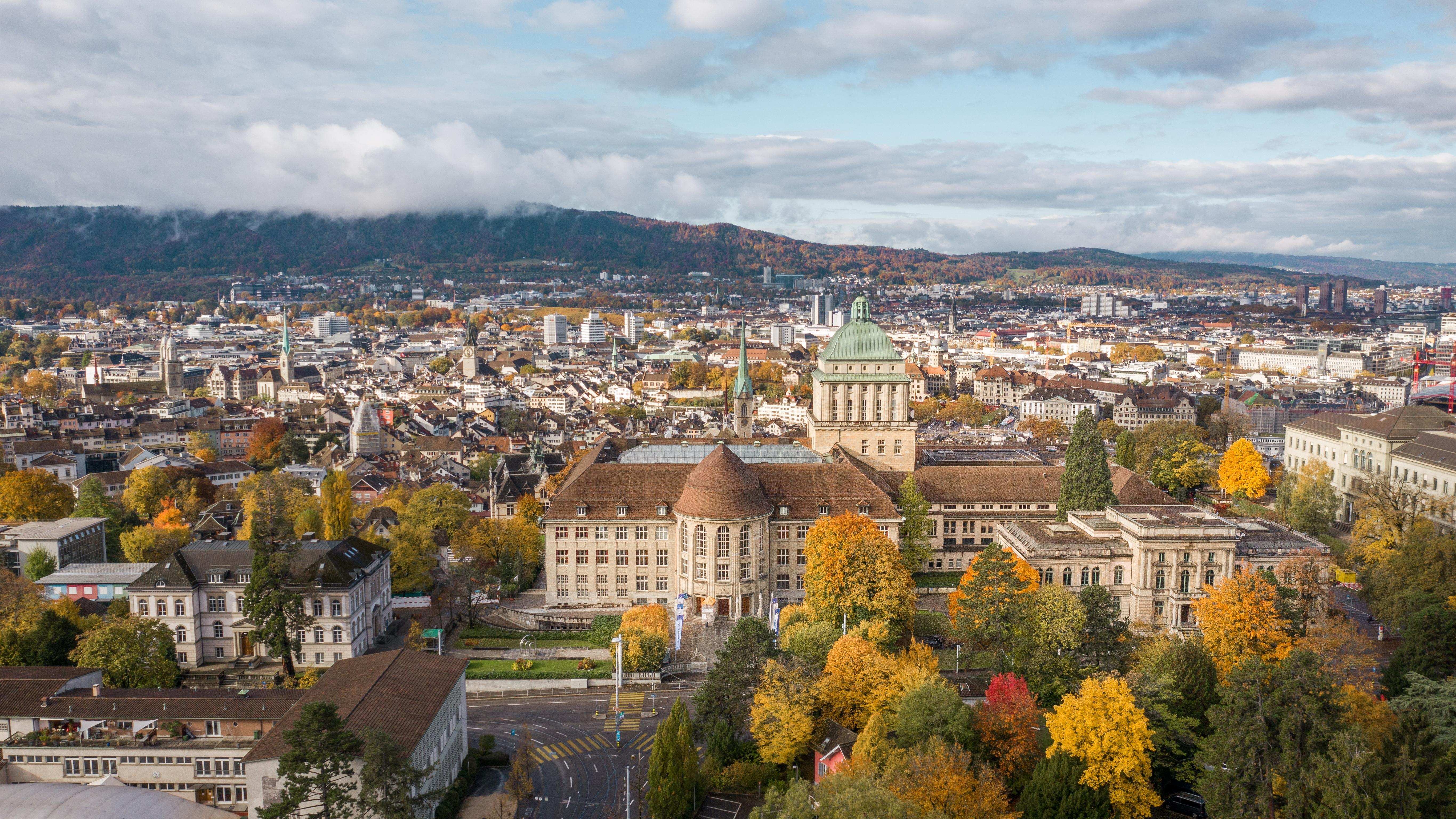 View on Zurich and UZH